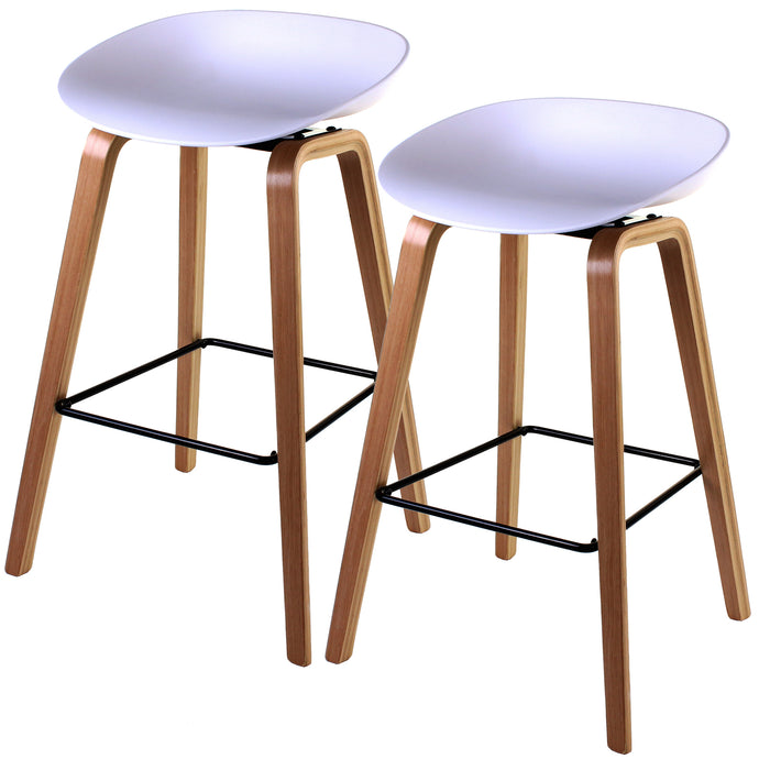 Benevento Bar Stool - White - Set of 2