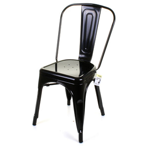 9PC Taranto Table & 8 Siena Chairs Set - Black