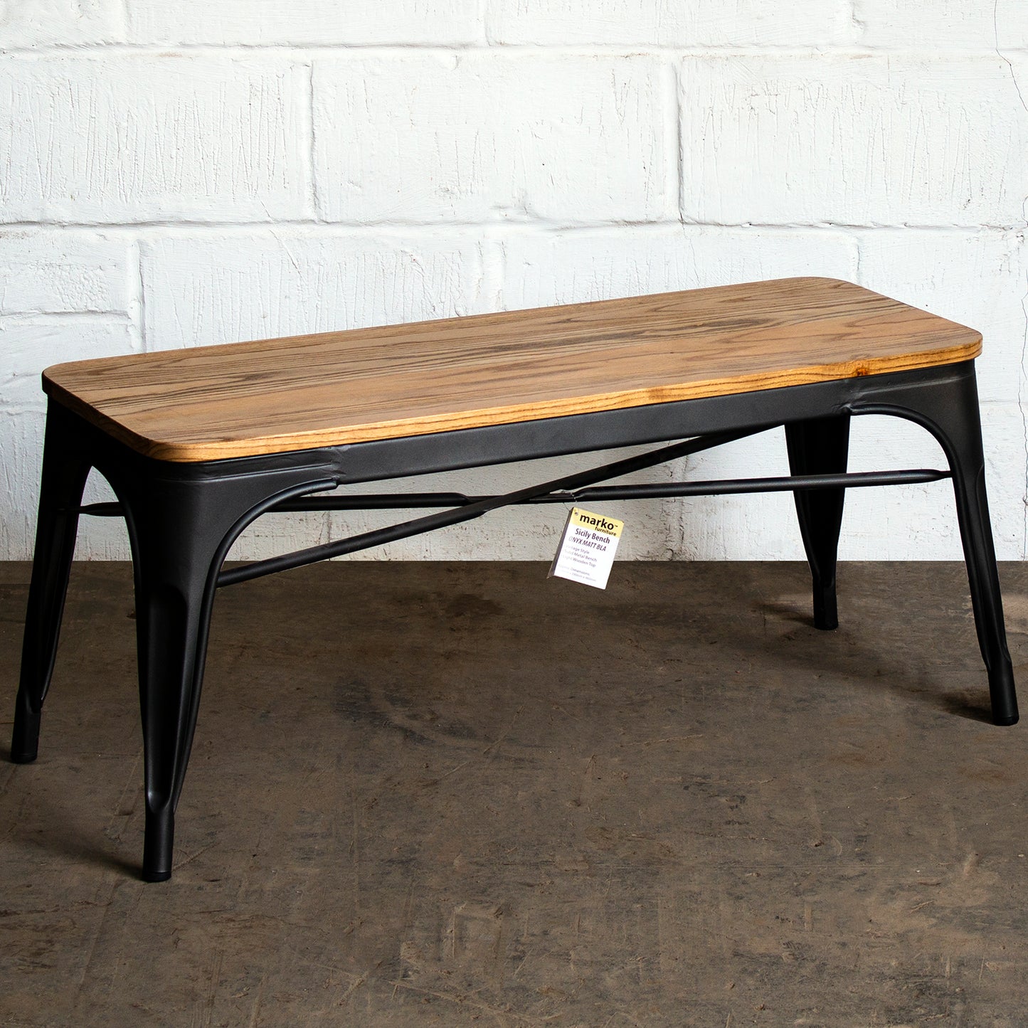Sicily Bench - Onyx Matt Black