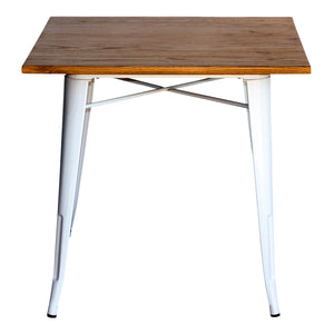 5PC Enna Table & Siena Chair Set - White