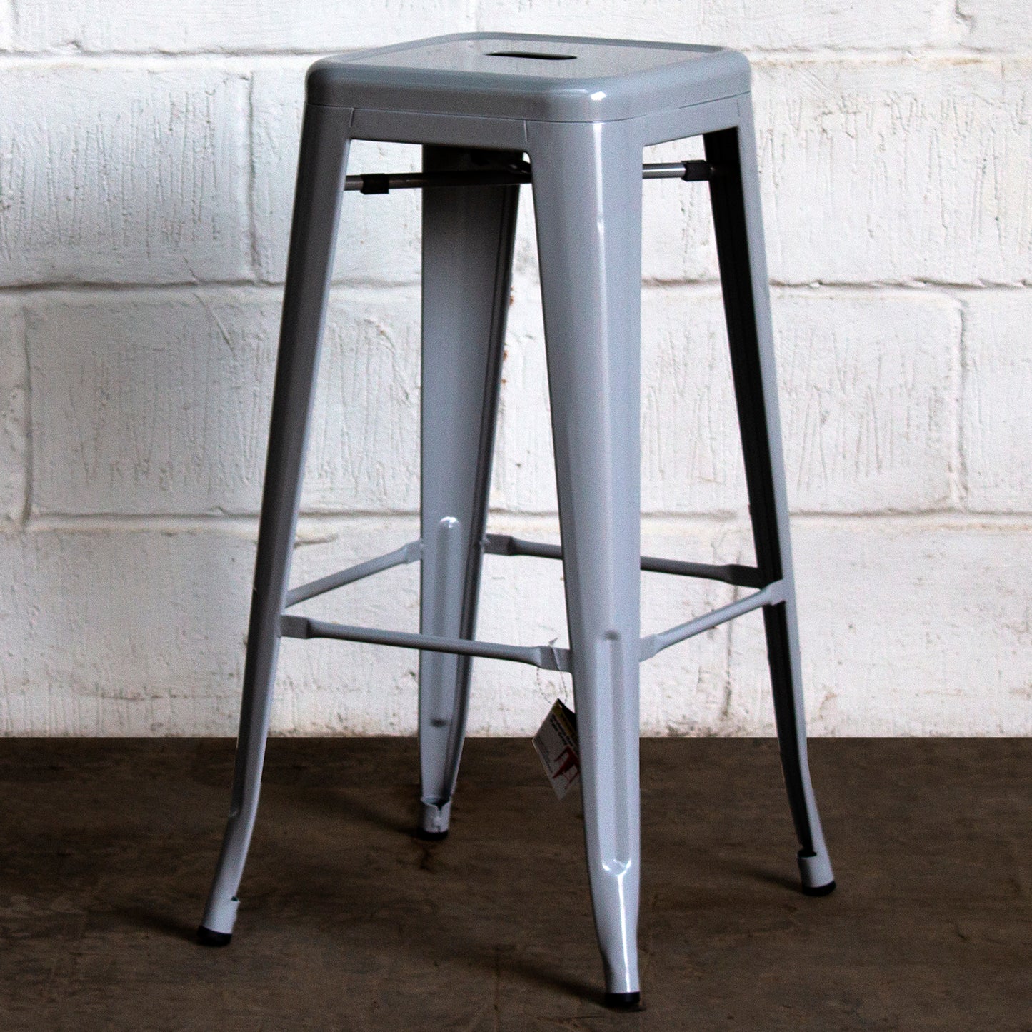 Orvieto Bar Stool - Pale Grey