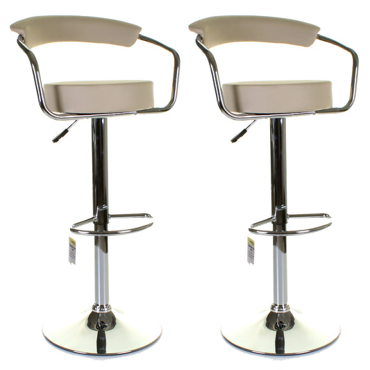 Monza Bar Stool - Cream - Set of 2