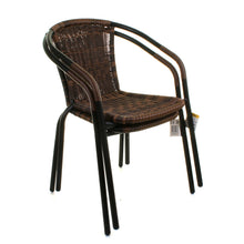 Chocolate Wicker Bistro Chair