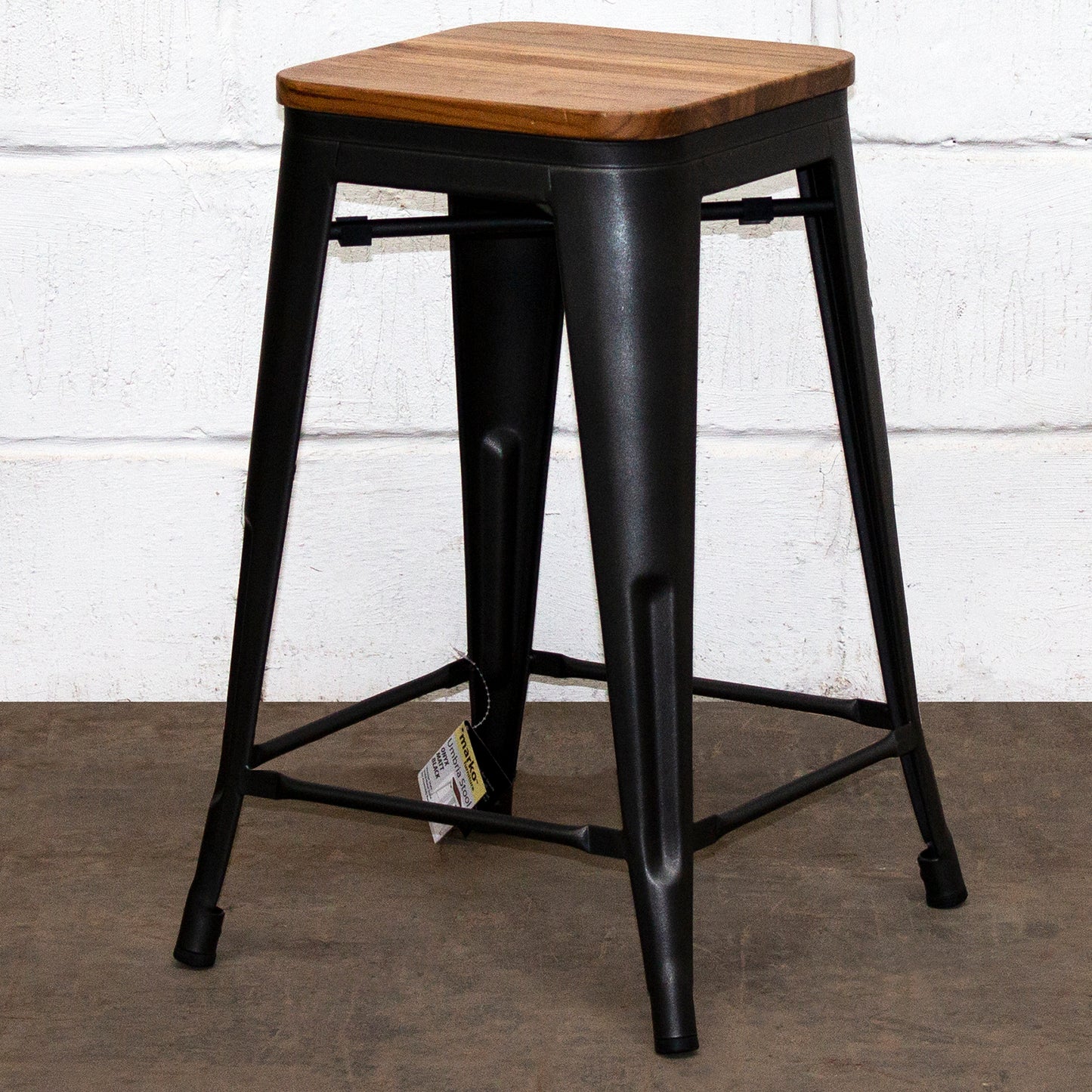 Umbria Bar Stool - Onyx Matt Black