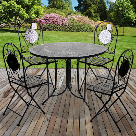 5PC Orotava Mosaic Bistro Set Large