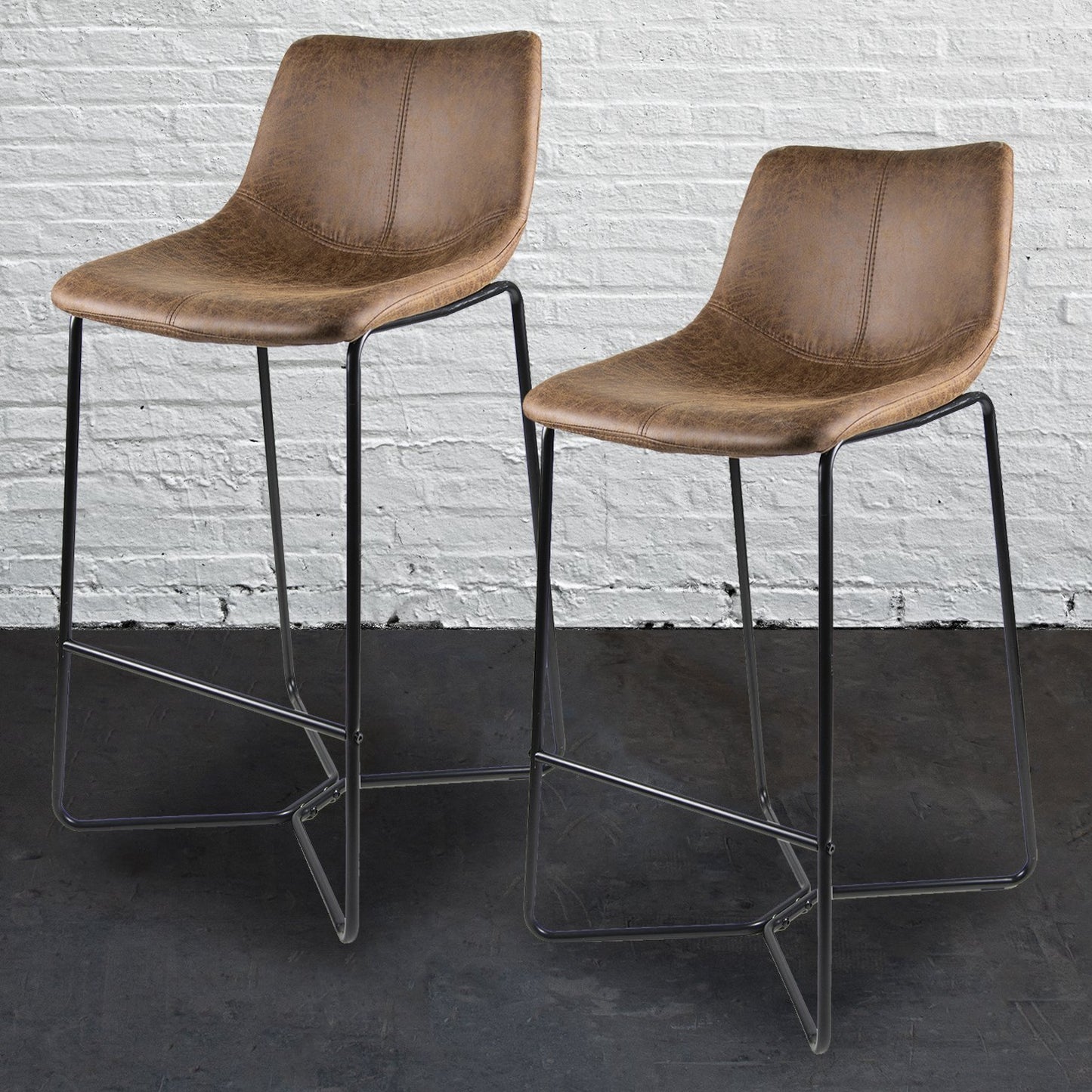 Pavia Bar Stool Tan - Set of 2