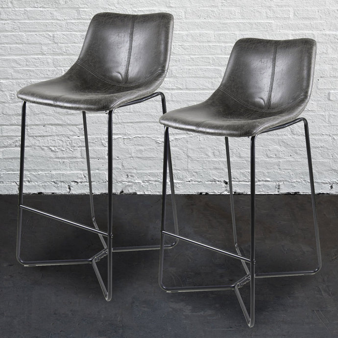 Pavia Bar Stool Grey - Set of 2