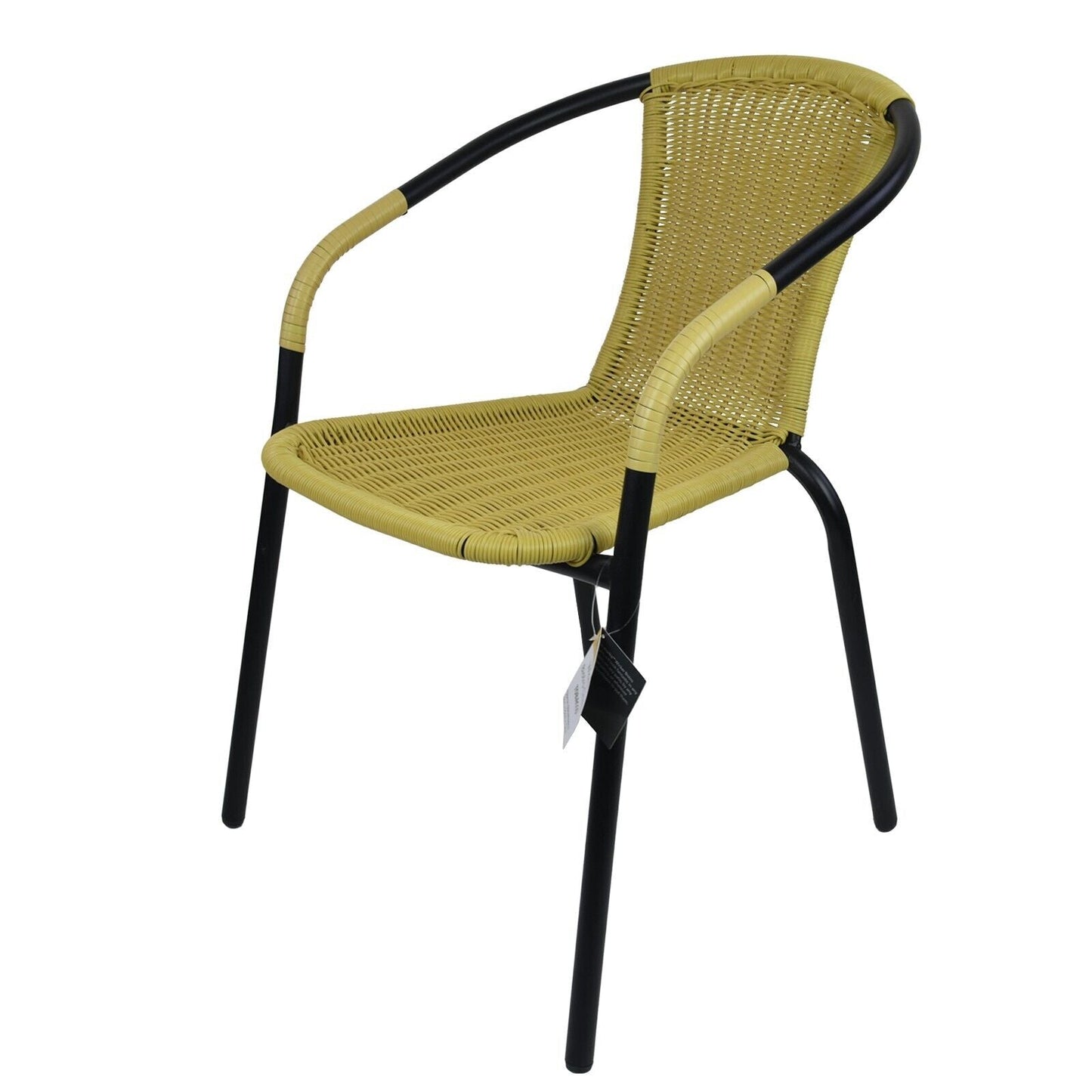 Tan Wicker Bistro Chair